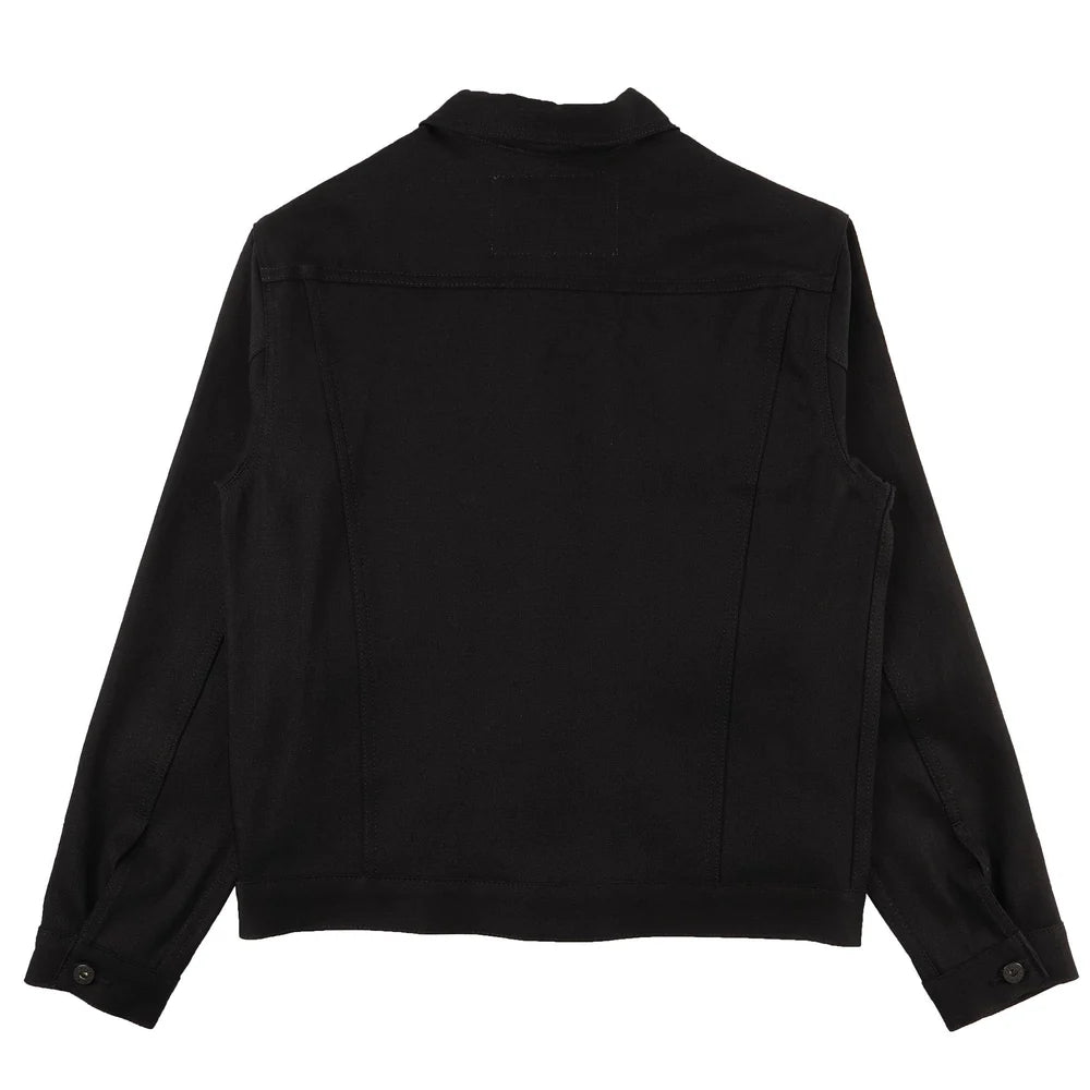 Denim Jacket Solid Black Selvedge