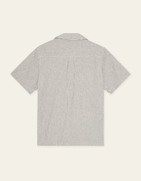 Les Deux - Stripe Cotton-Linen SS Shirt