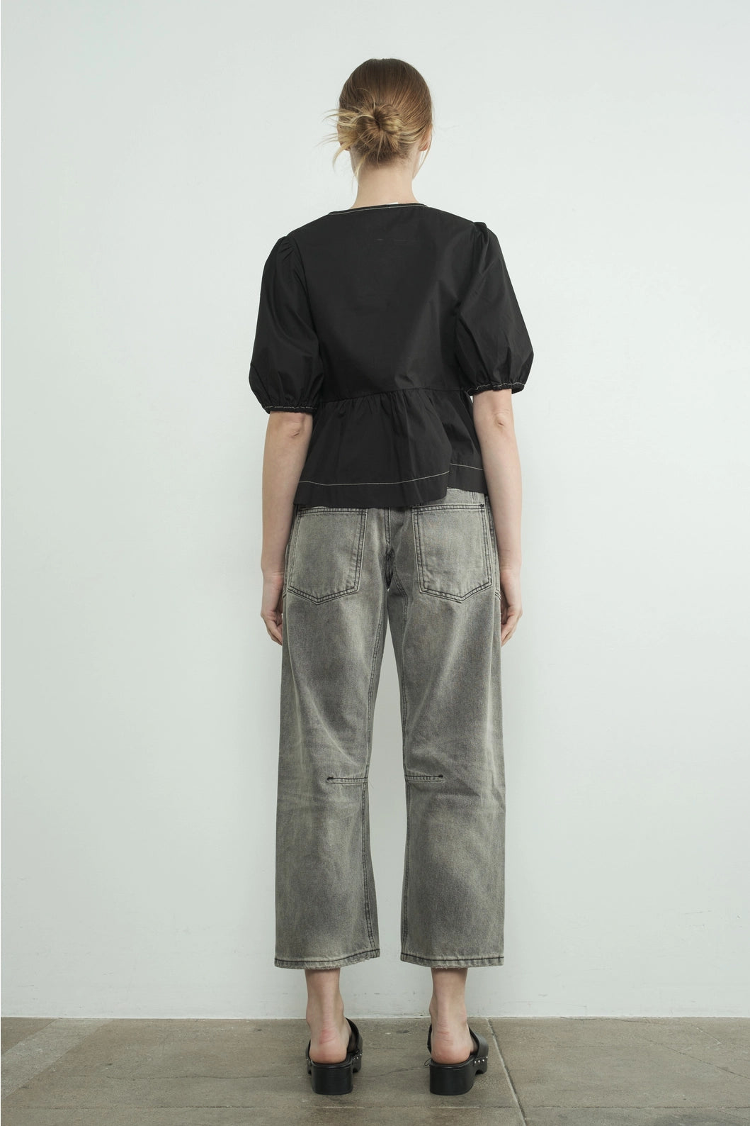 Hanna Eyelet Barrel Pants