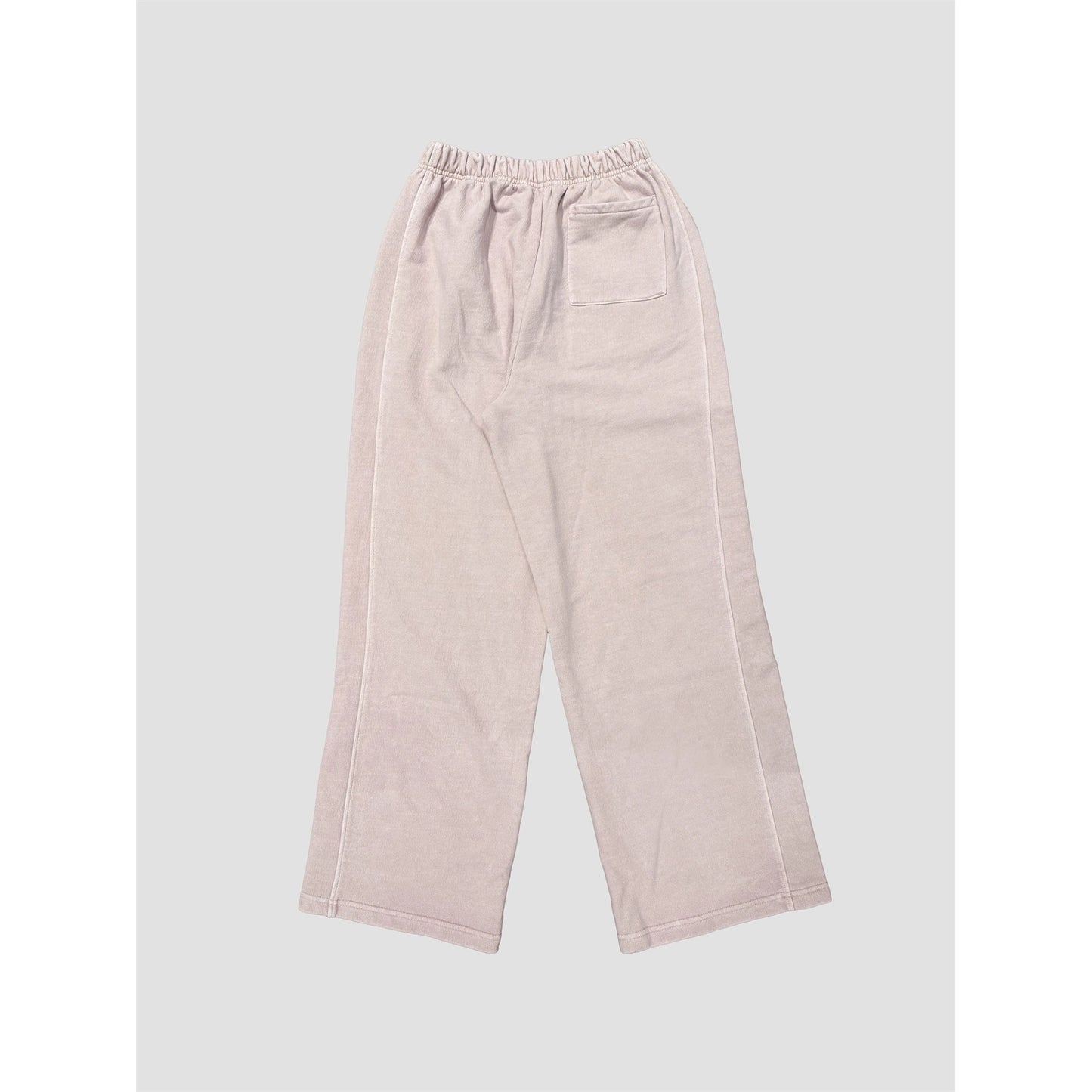 Acid Wash Cotton Terry Wide Leg Pants