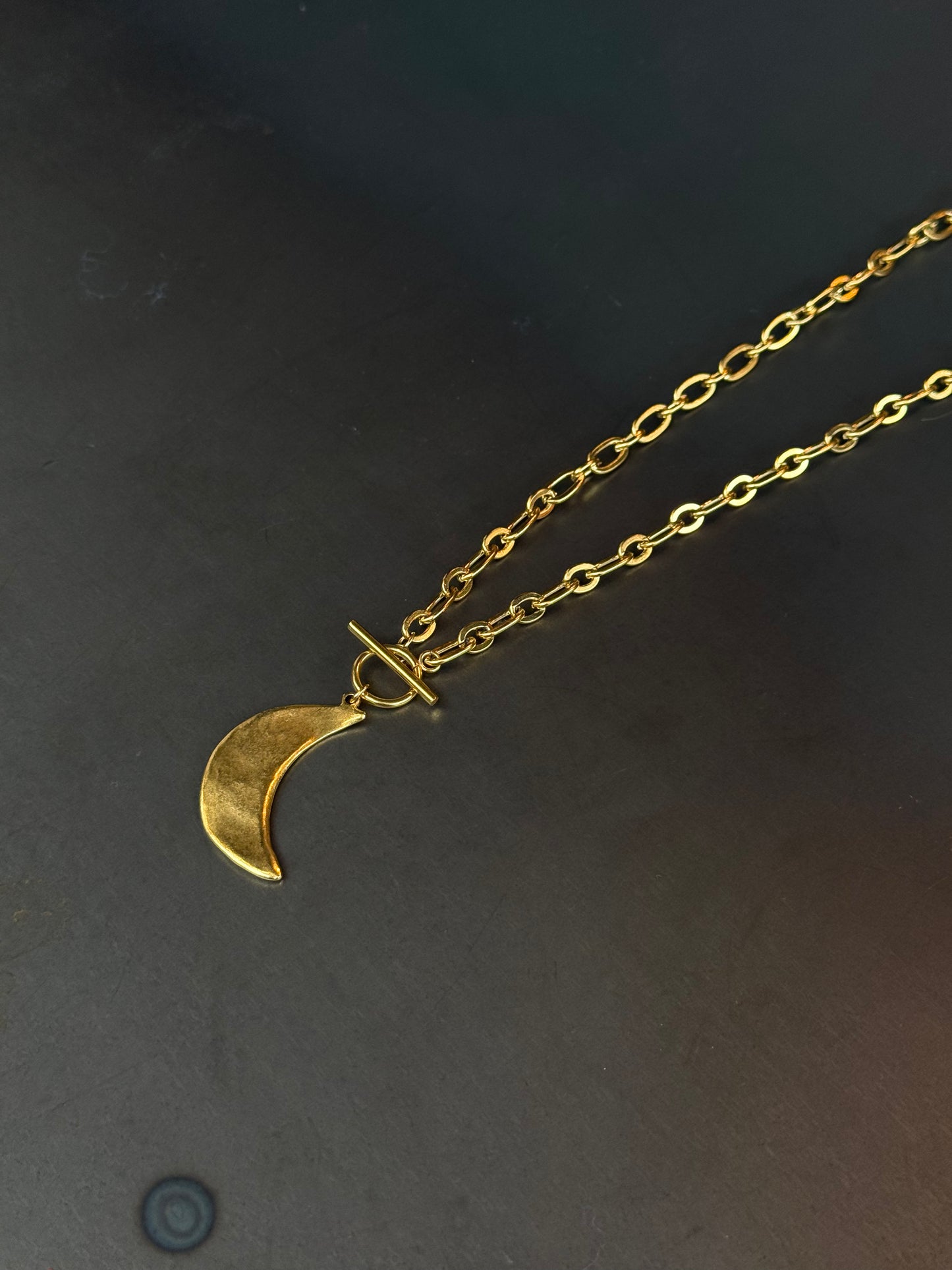 Gena Paige Designs - Essie Gold Moon Necklace