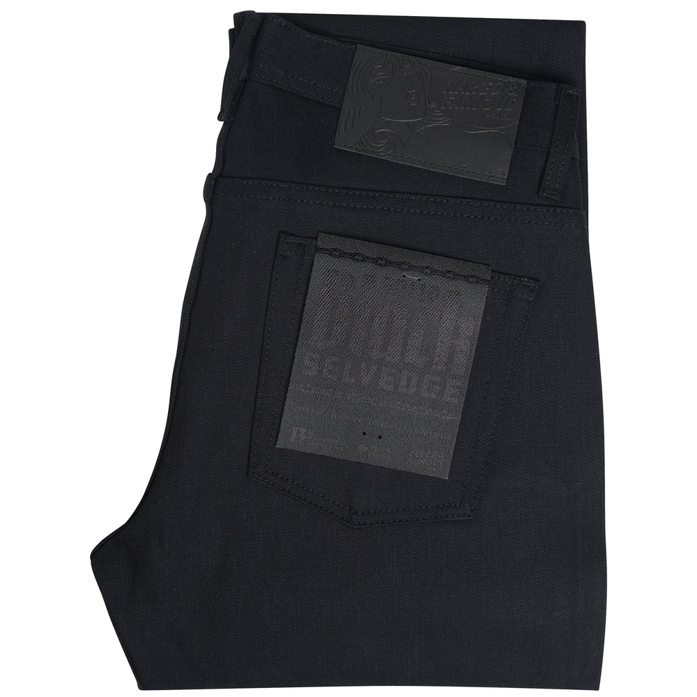 Naked and Famous - Weird Guy Solid Black Selvedge