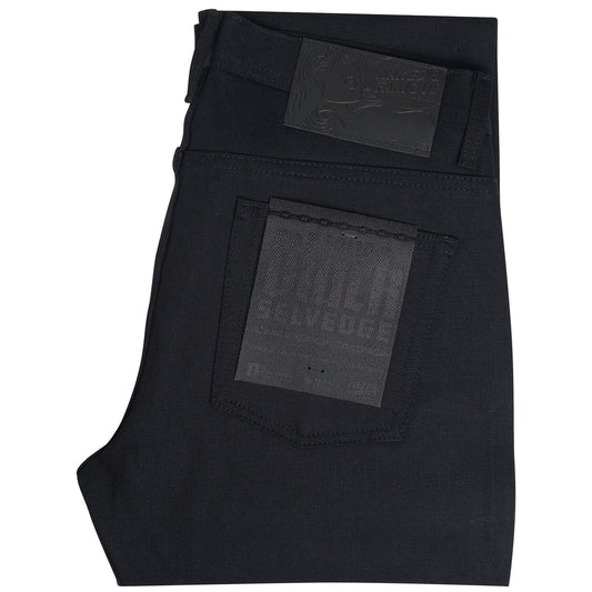 Naked and Famous - Weird Guy Solid Black Selvedge