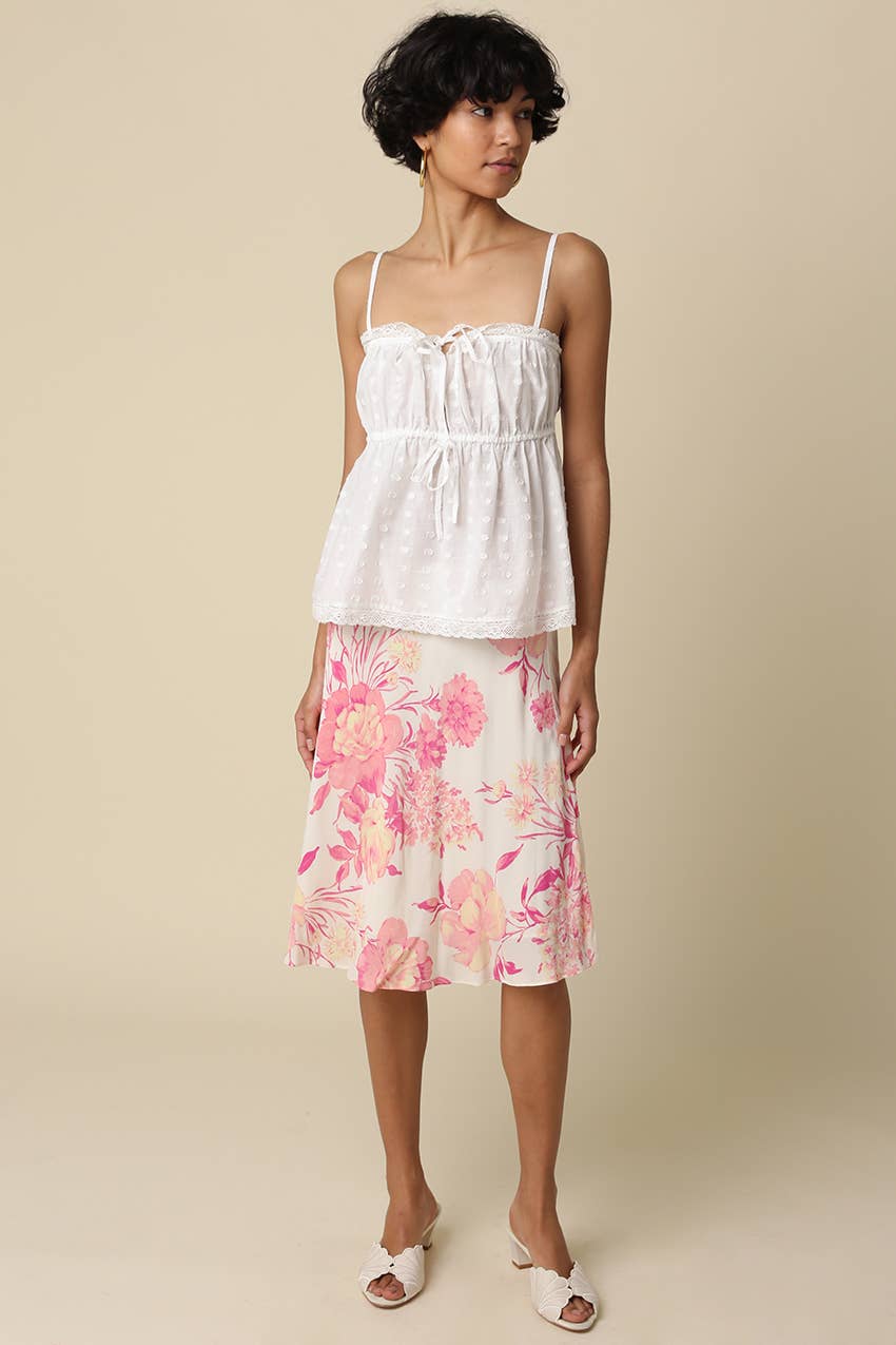Rosavelle Blush Garden Midi Skirt