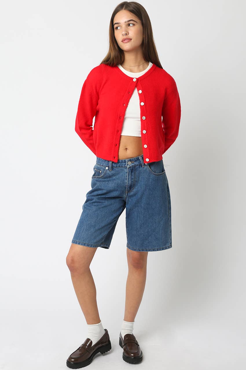 Ashly Denim Bermuda Shorts