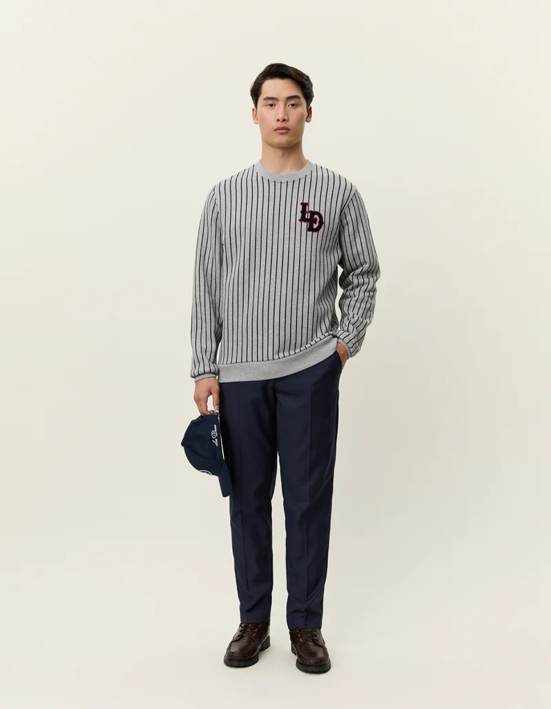 Les Deux - LD Patch Pinstripe Sweatshirt