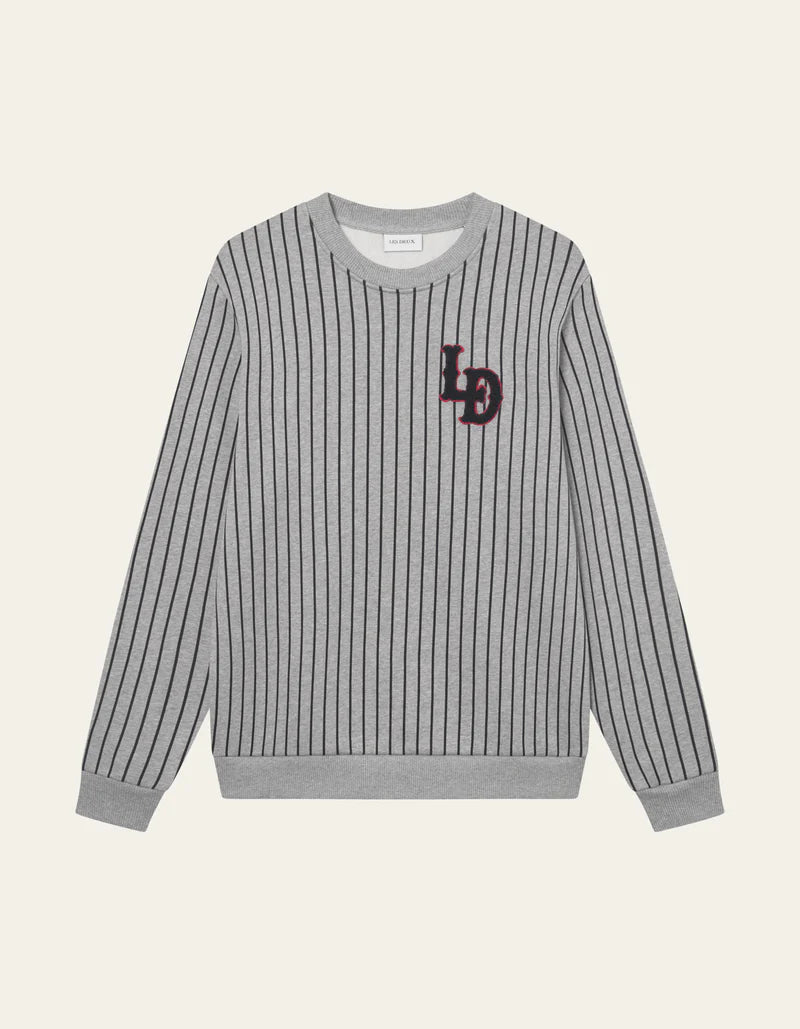 Les Deux - LD Patch Pinstripe Sweatshirt
