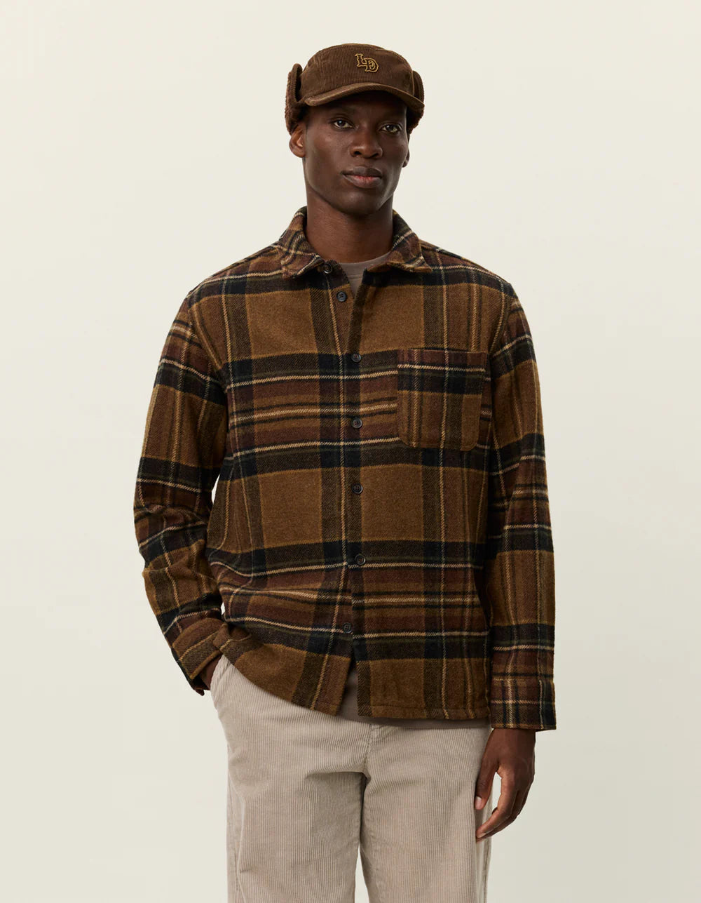 Les Deux - Kaleb Check Wool Overshirt