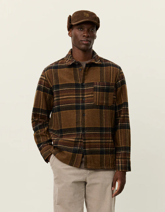 Les Deux - Kaleb Check Wool Overshirt
