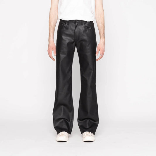 Naked and Famous - Strong Guy Wax Coated Black Stretch - 31