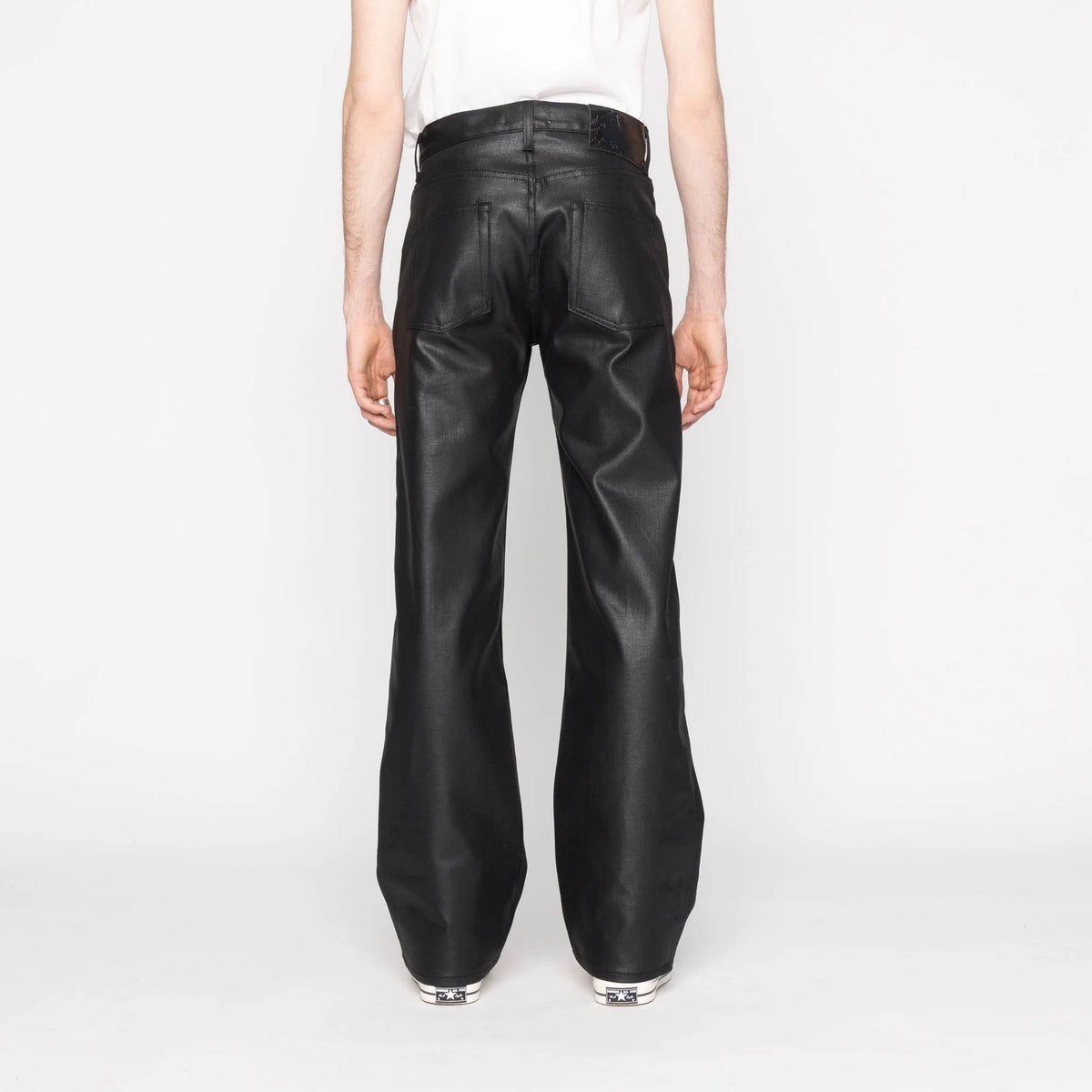 Naked and Famous - Strong Guy Wax Coated Black Stretch - 31