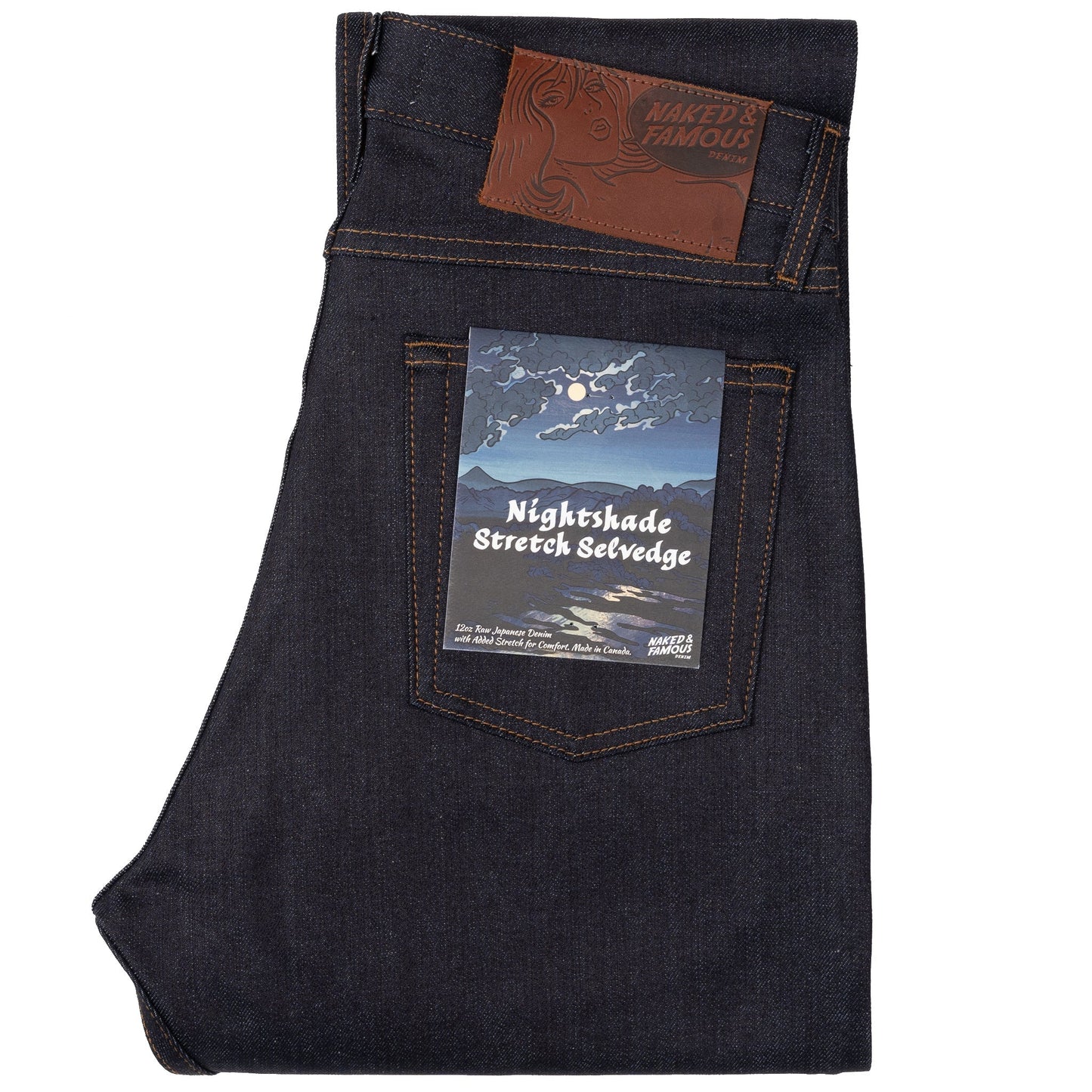Naked & Famous True Guy Nightshade Stretch Selvage