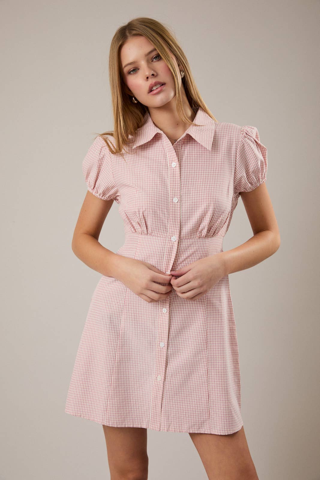 Picnic Gingham Mini Dress