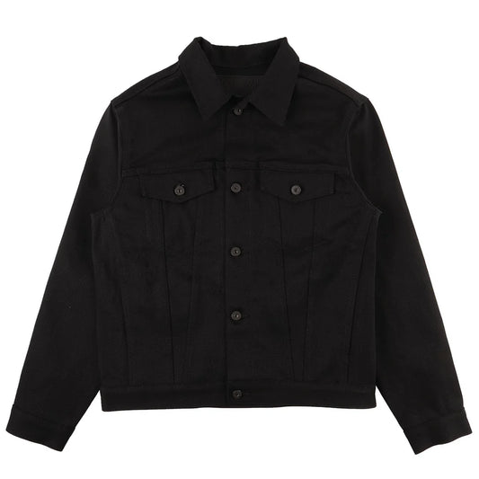 Denim Jacket Solid Black Selvedge