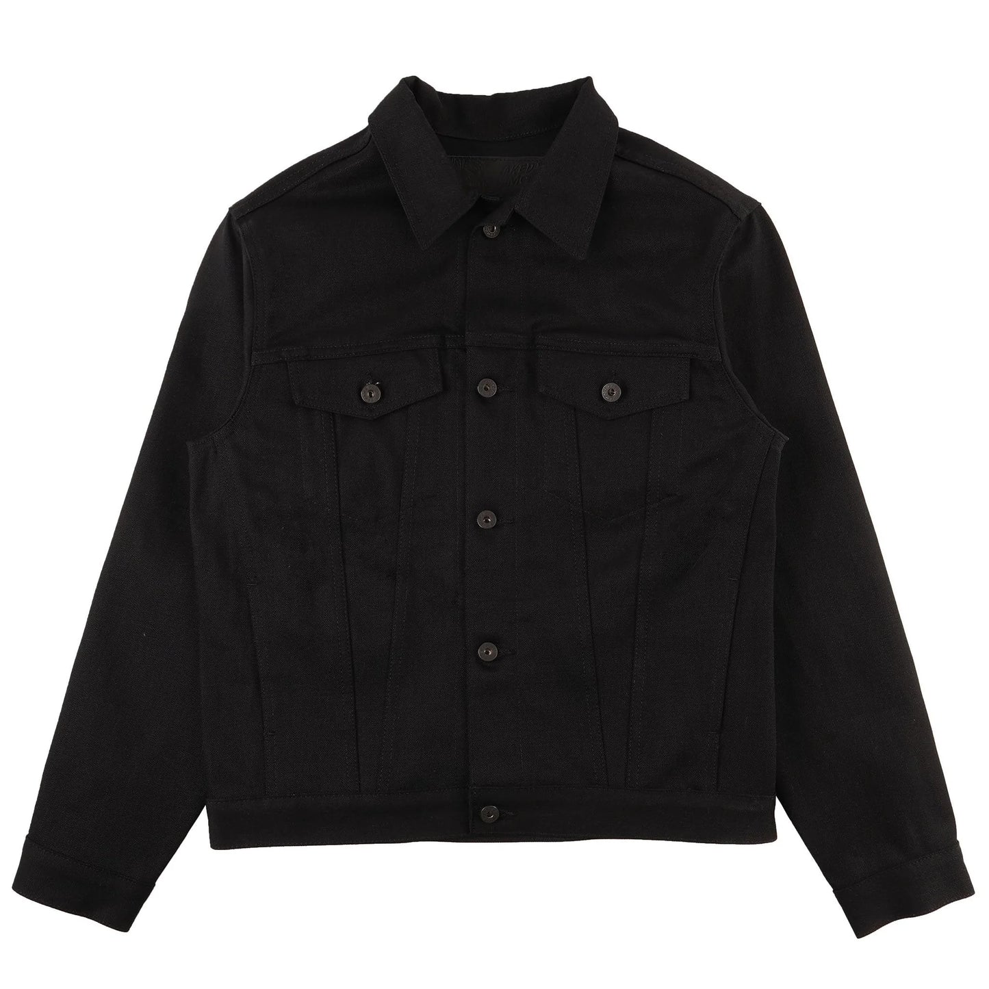 Naked and Famous  - Solid Black Selvage Denim Jacket