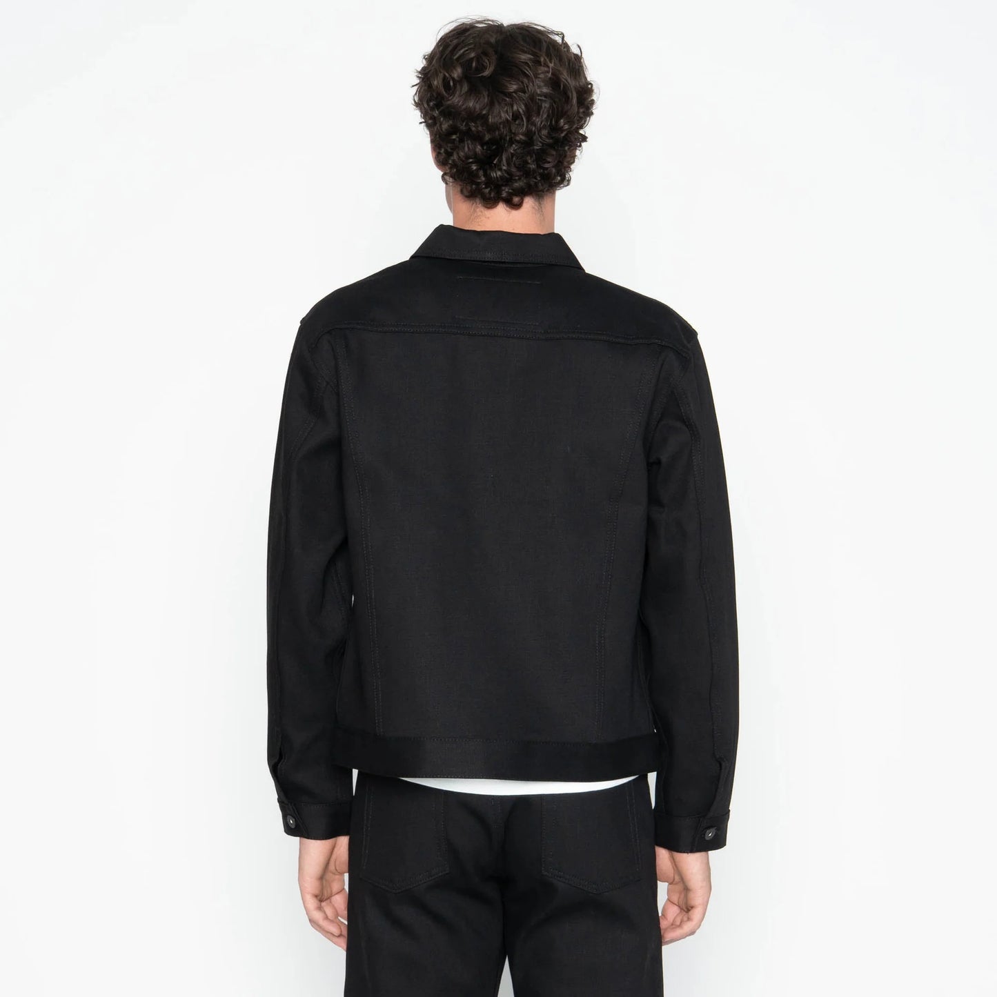 Naked and Famous  - Solid Black Selvage Denim Jacket