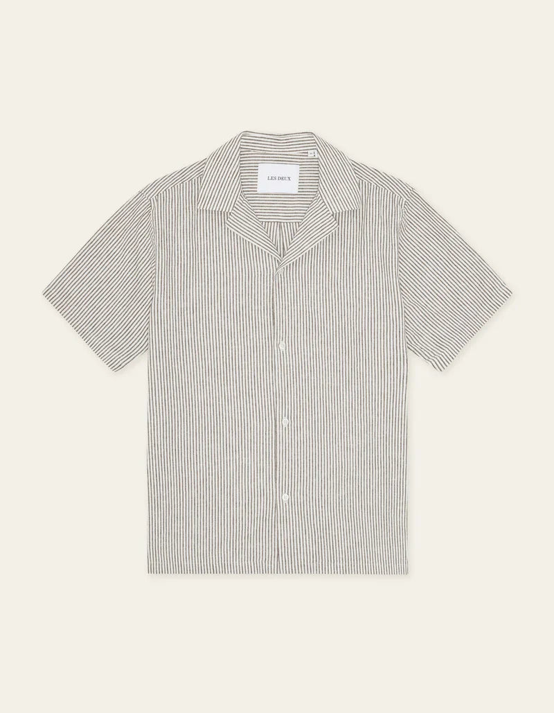 Les Deux - Lukas Stripe Cotton Linen SS