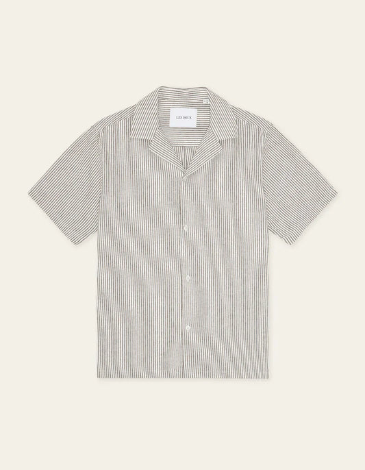 Les Deux - Lukas Stripe Cotton Linen SS
