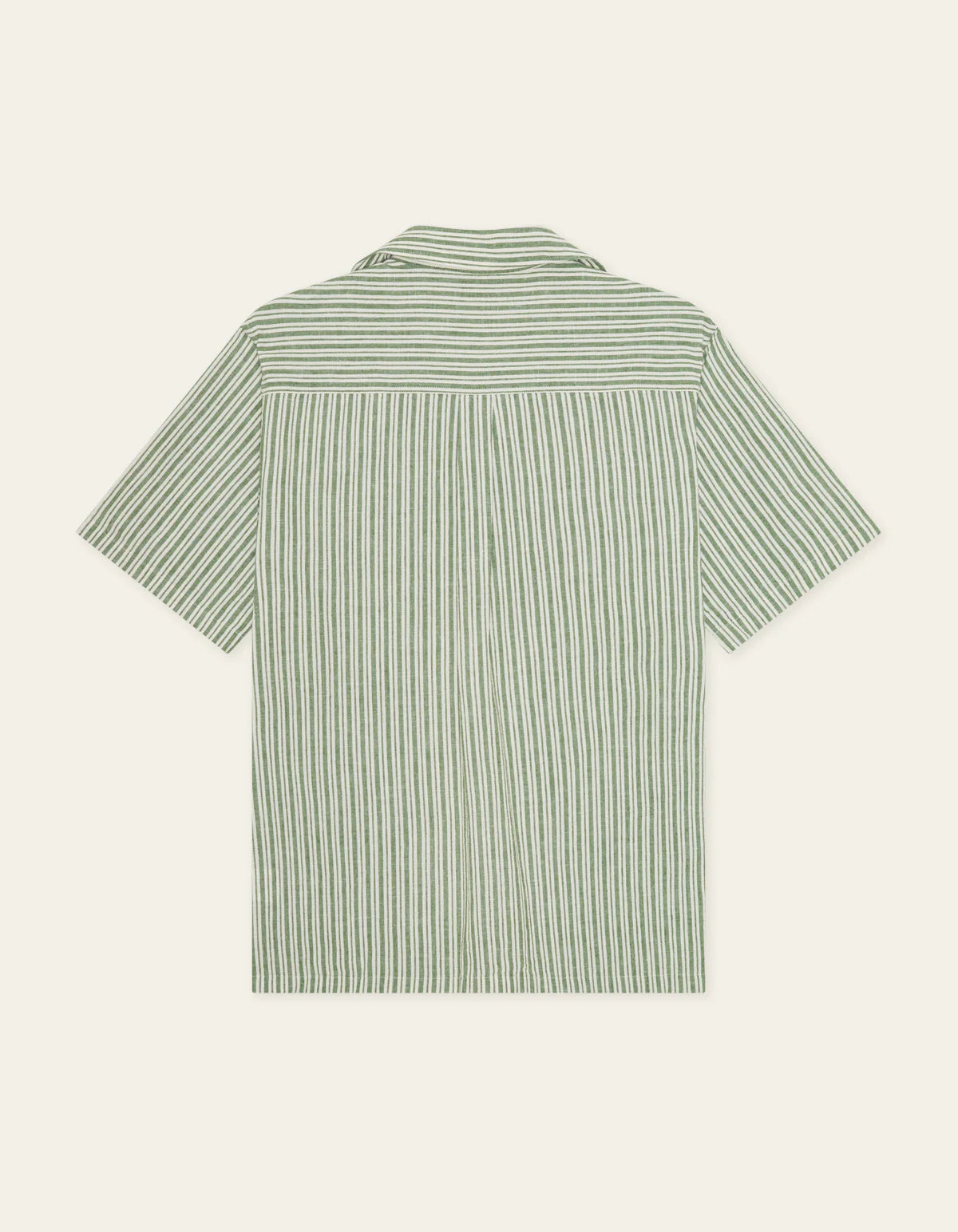 Stripe Cotton-Linen SS Shirt