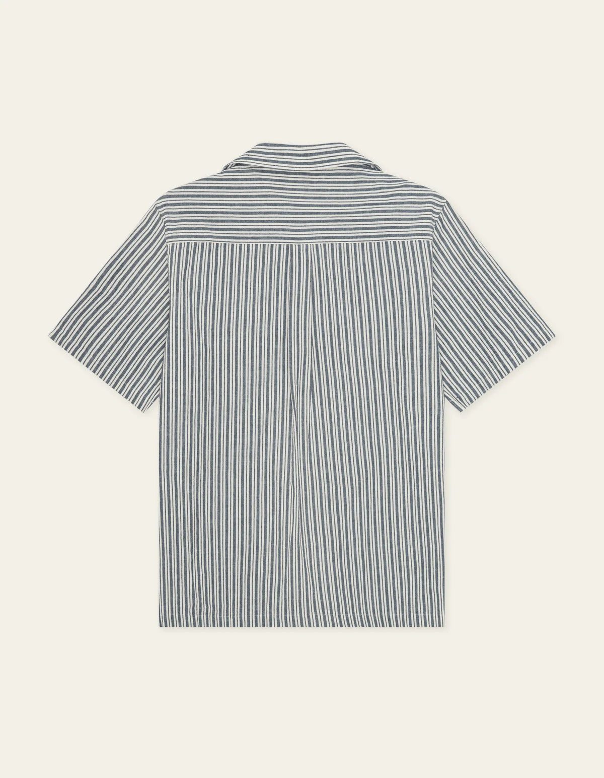 Stripe Cotton-Linen SS Shirt