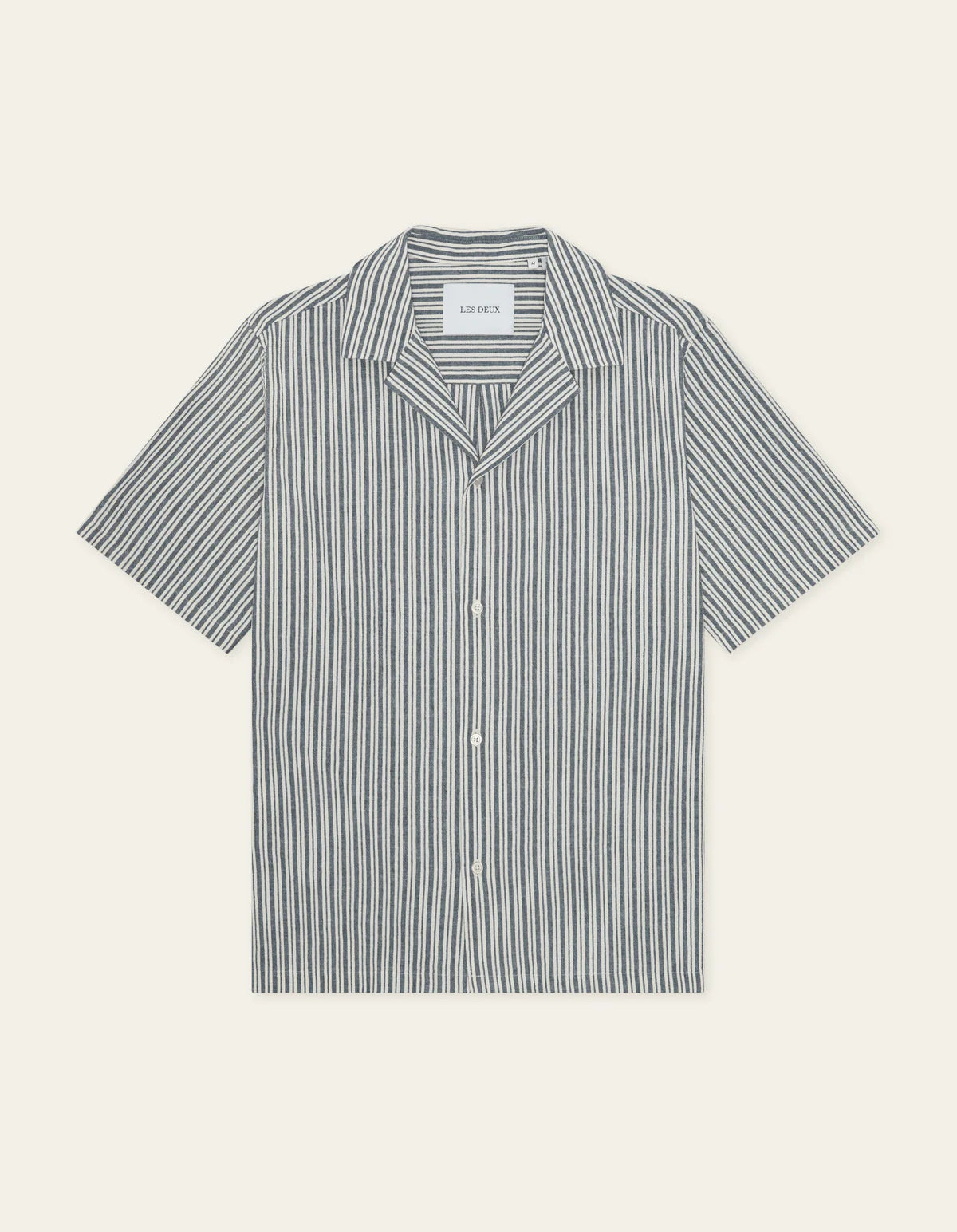 Stripe Cotton-Linen SS Shirt
