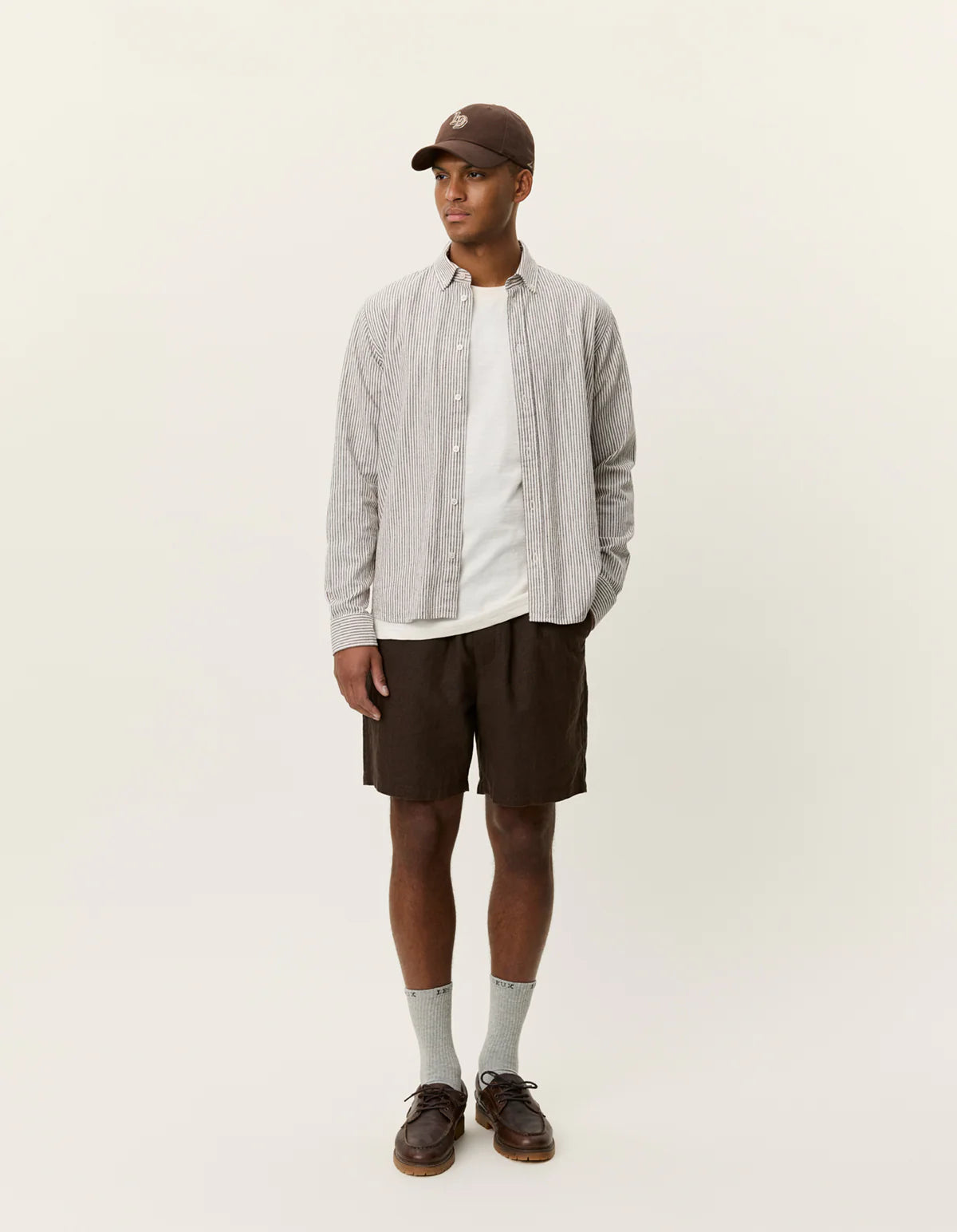 Konrad Stripe Cotton Linen Shirt