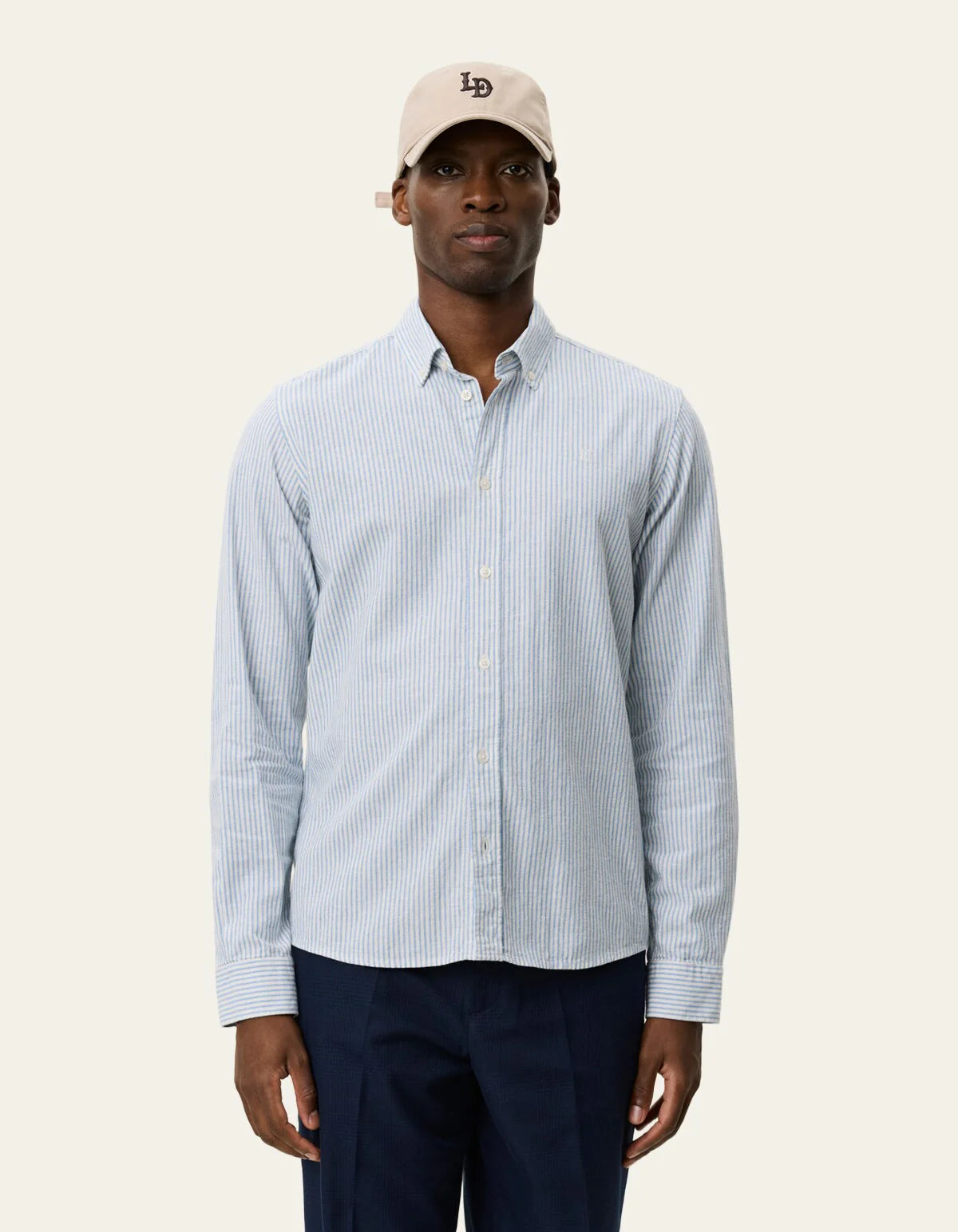 Konrad Stripe Cotton Linen Shirt