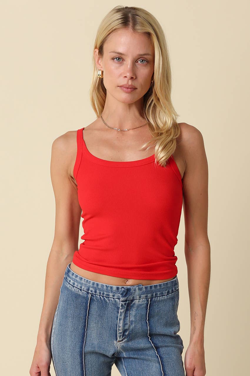 Amy Ribbed Tank Top