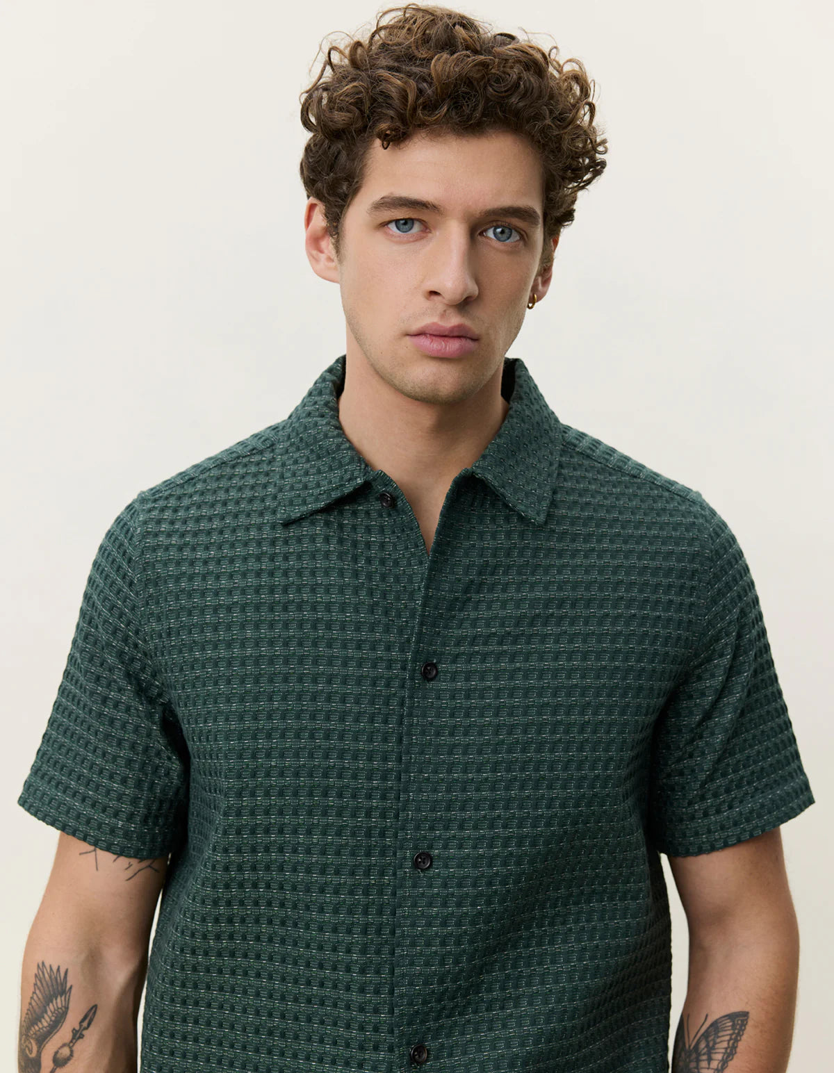 Les Deux - Check Seersucker SS Shirt