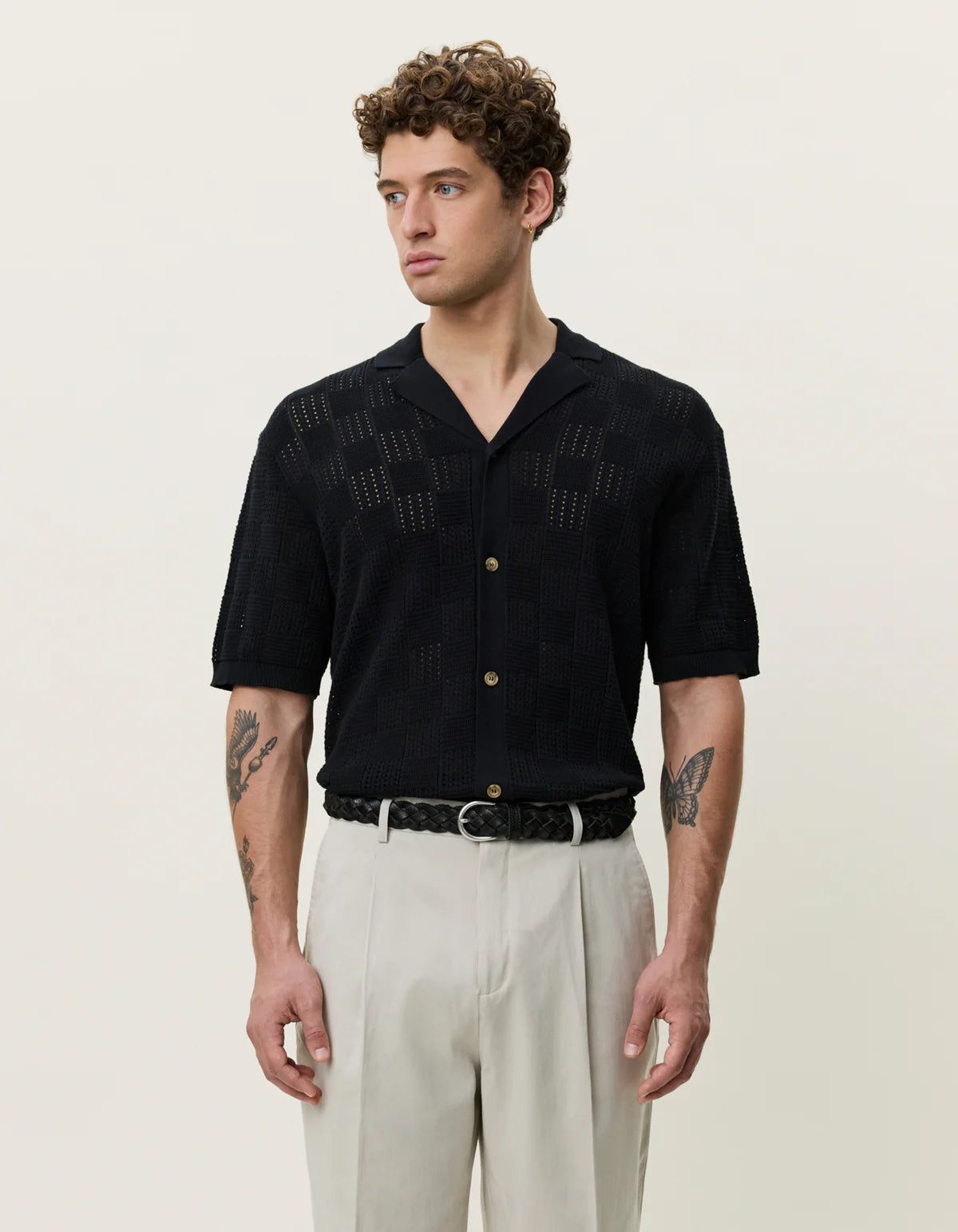 Les Deux - Square Knitted SS Shirt