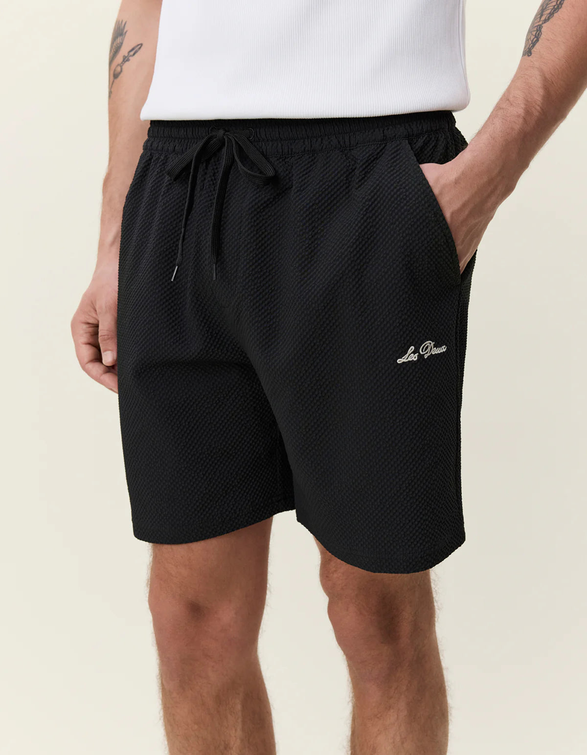 Les Deux - Seersucker Swim Shorts