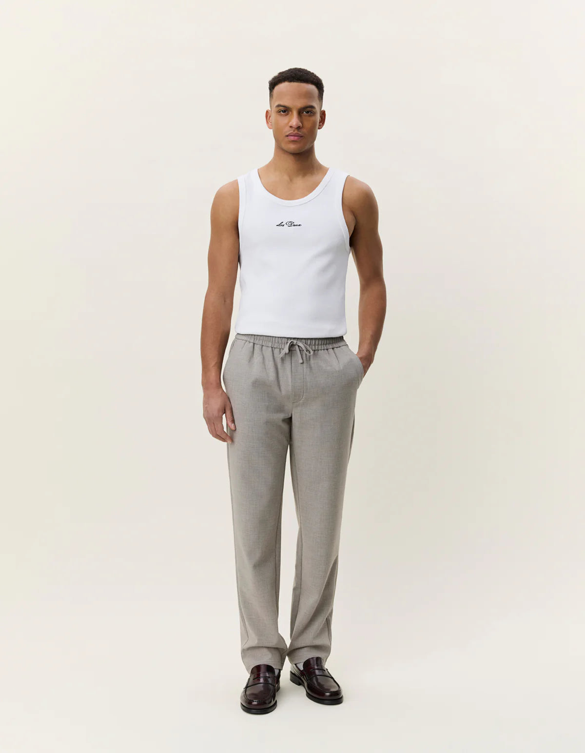 Les Deux - Mini Check Drawstring Pants