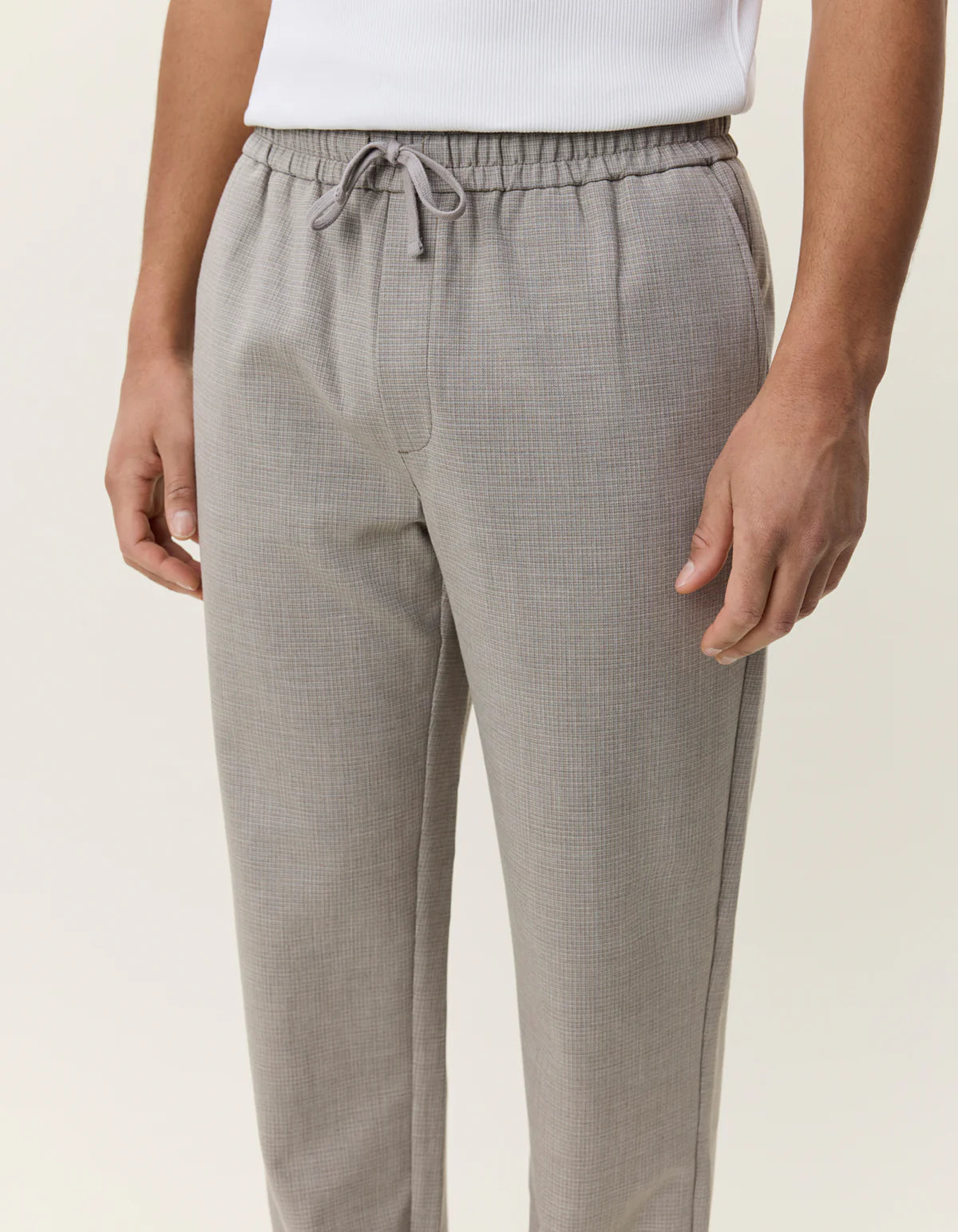Les Deux - Mini Check Drawstring Pants