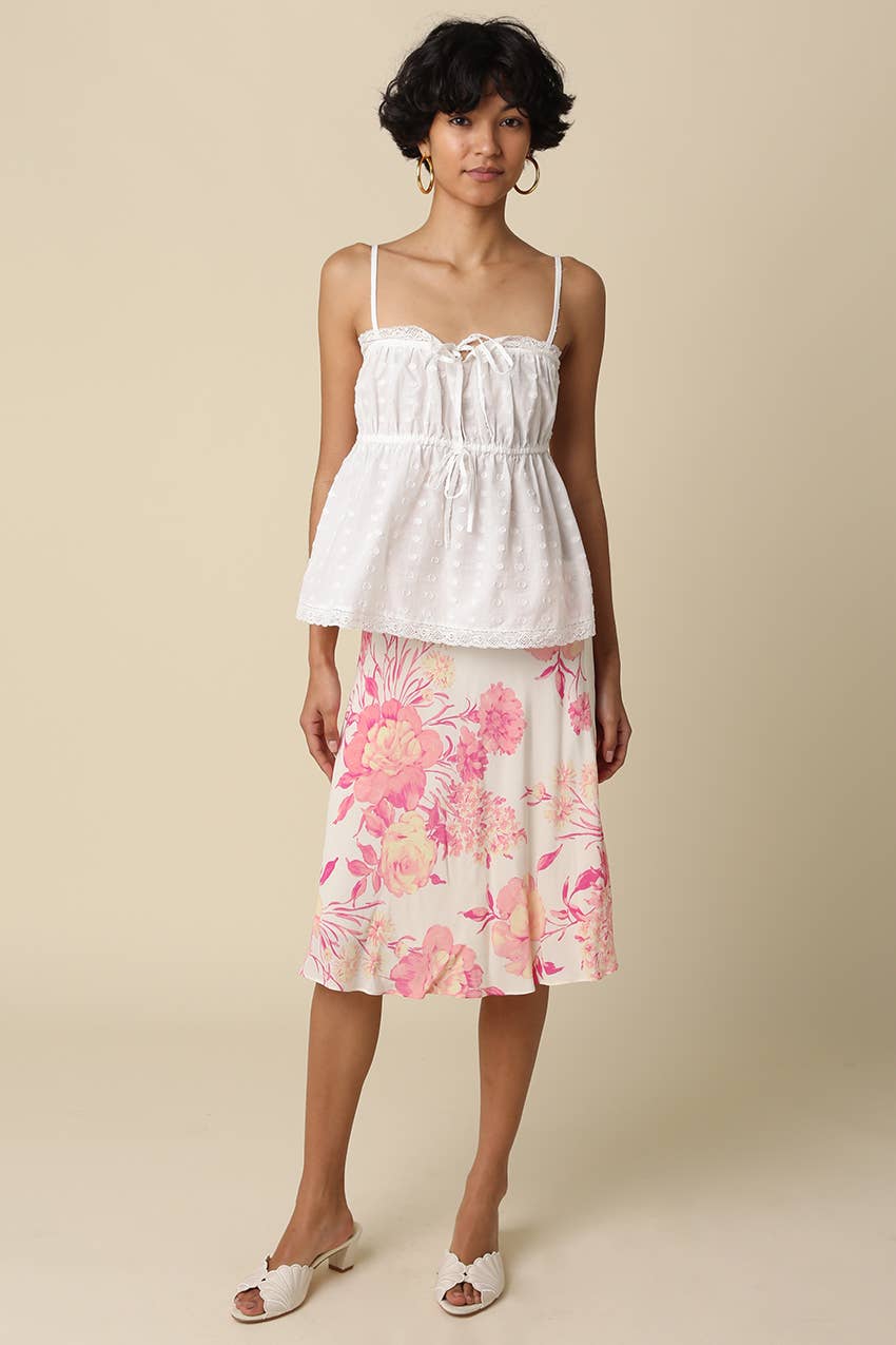 Rosavelle Blush Garden Midi Skirt