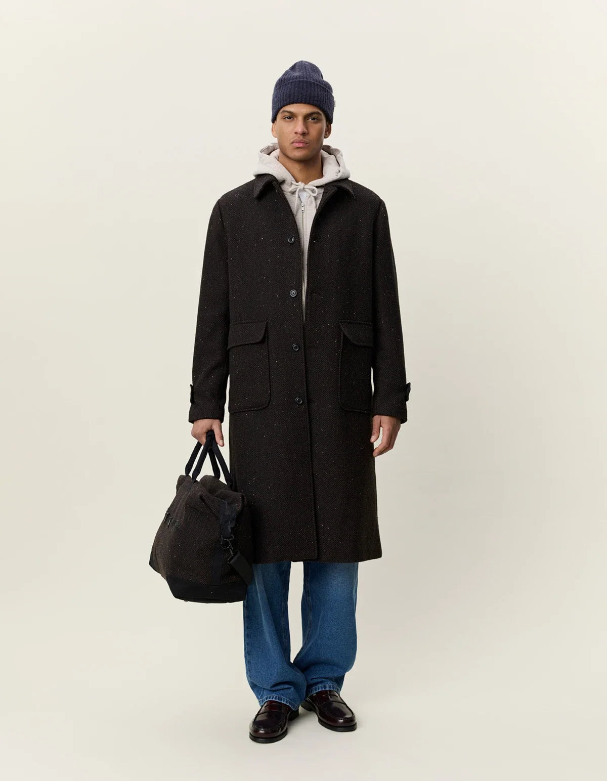 Les Deux - Herringbone Wool Coat