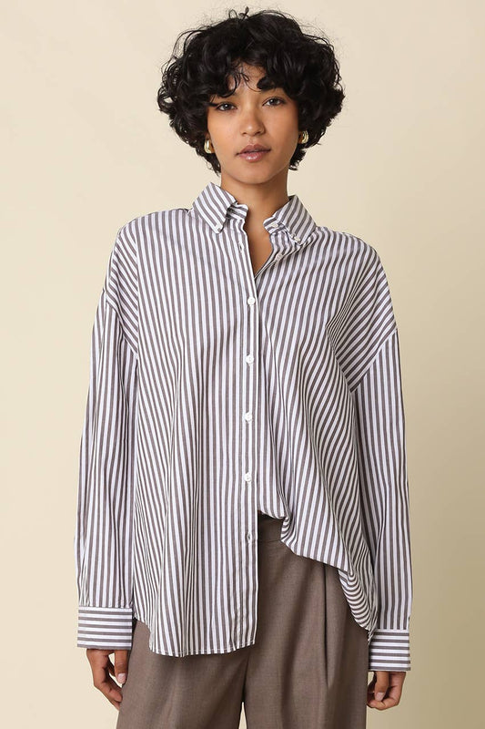 Ellie Stripe Oversized Shirt