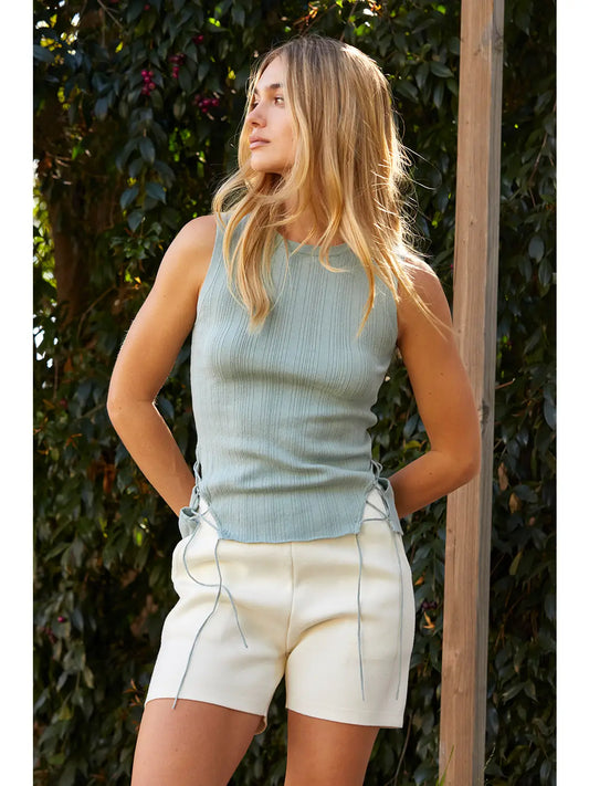 Estefania Linen/Cotton Knit Tank