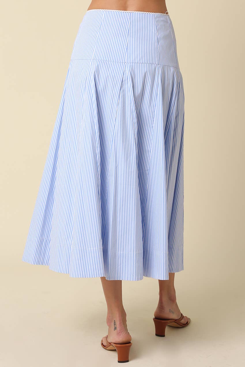 Noa Flowy Stripe Maxi Skirt