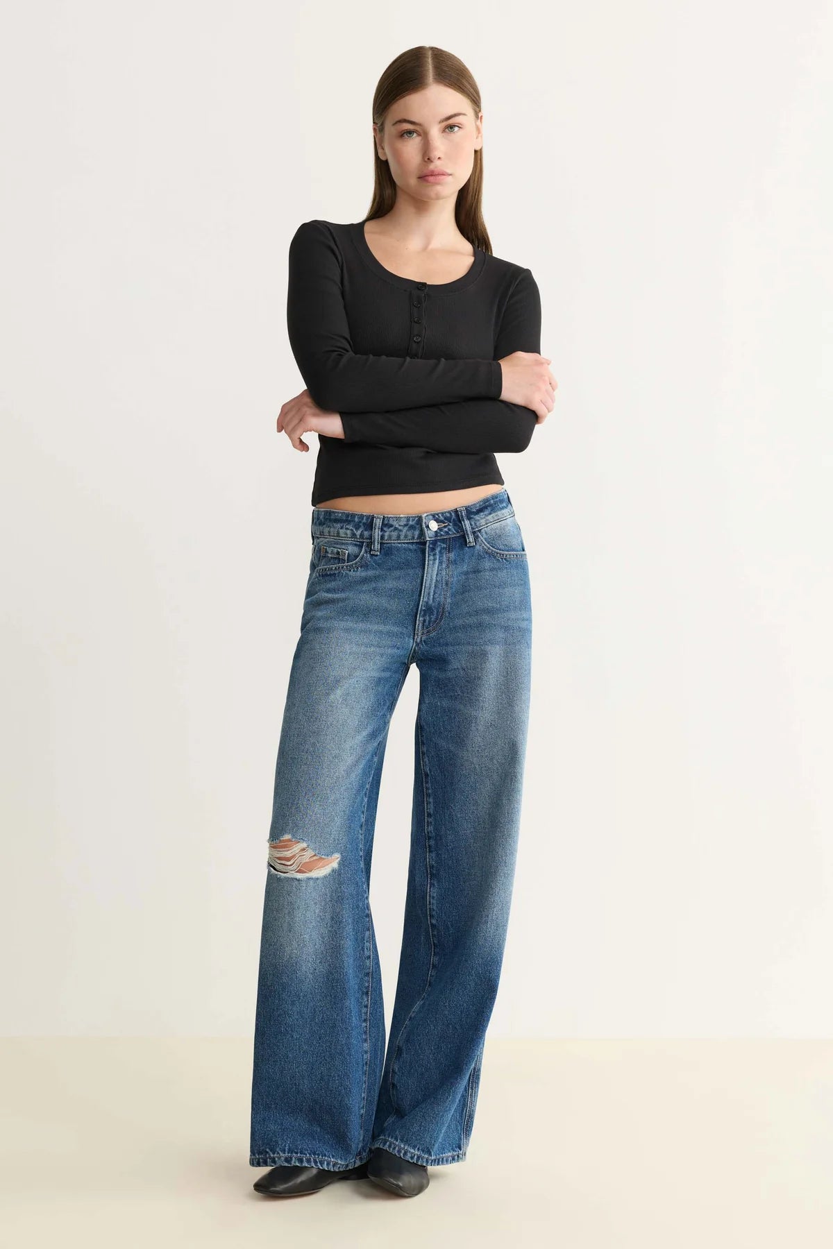 Warp & Weft - CJU Low Slung Wide Leg