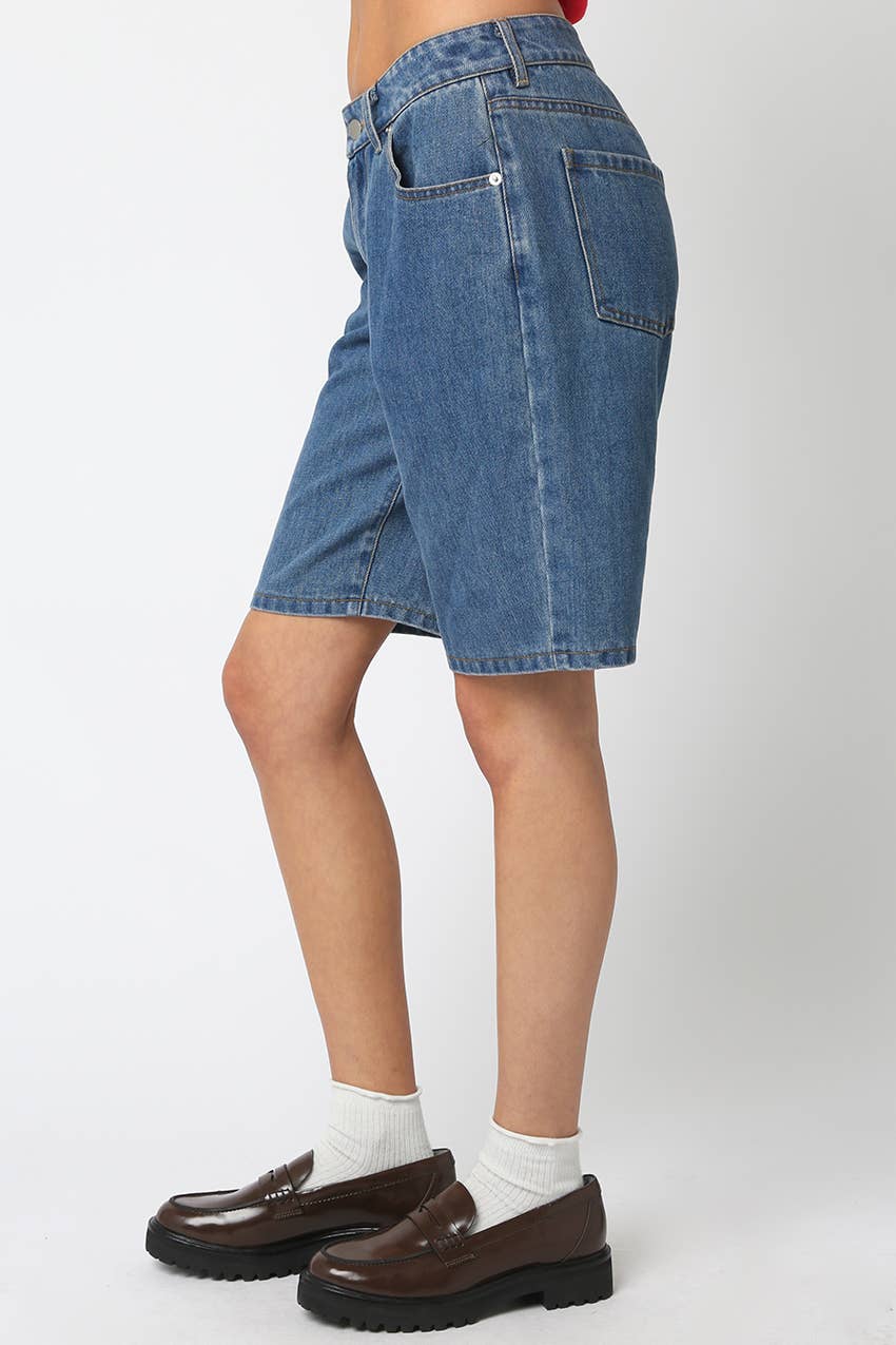 Ashly Denim Bermuda Shorts