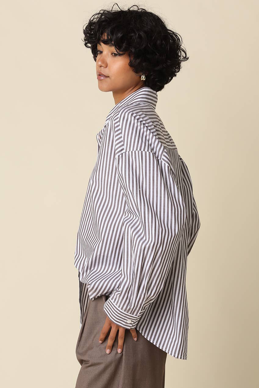 Ellie Stripe Oversized Shirt
