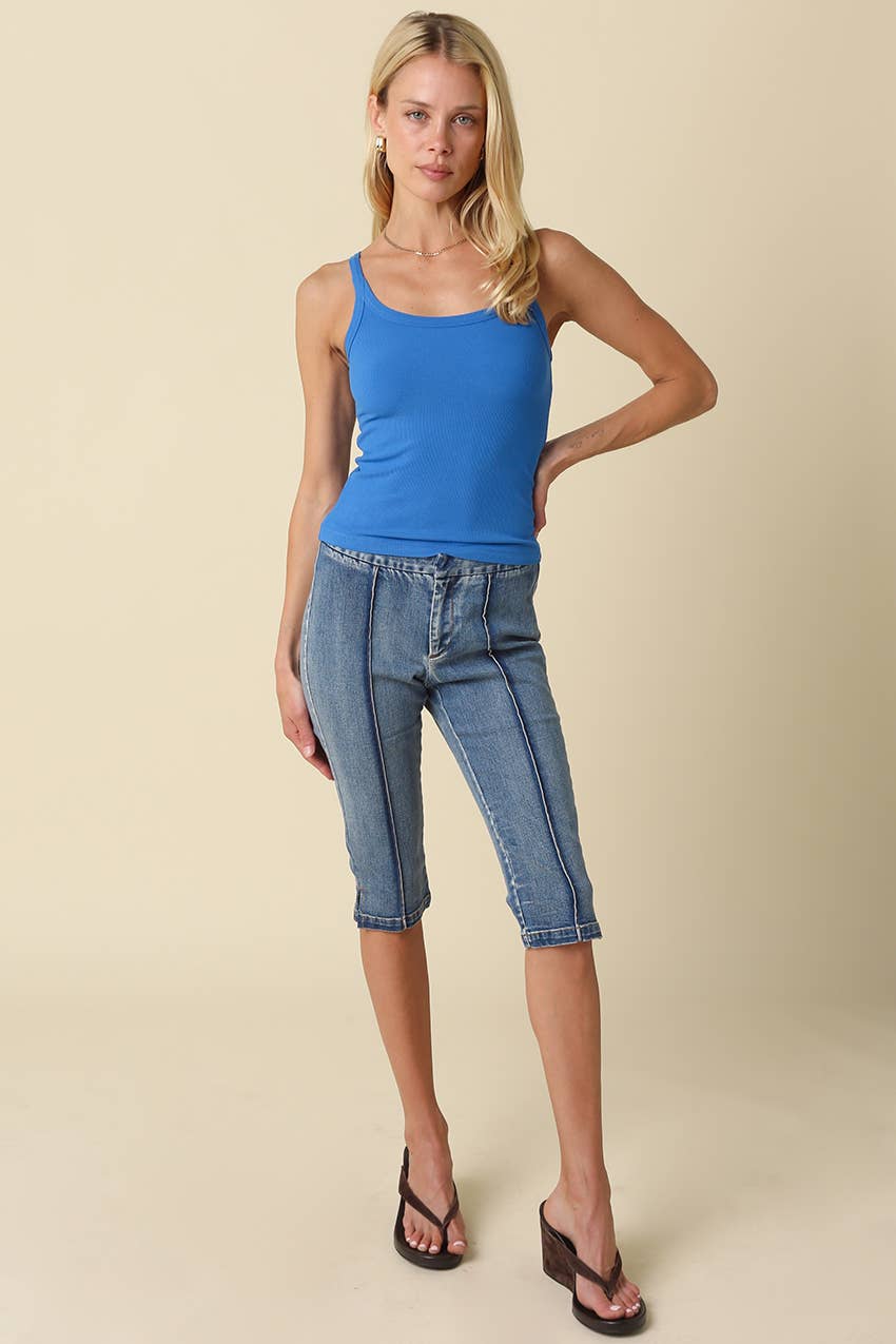 Amy Ribbed Tank Top