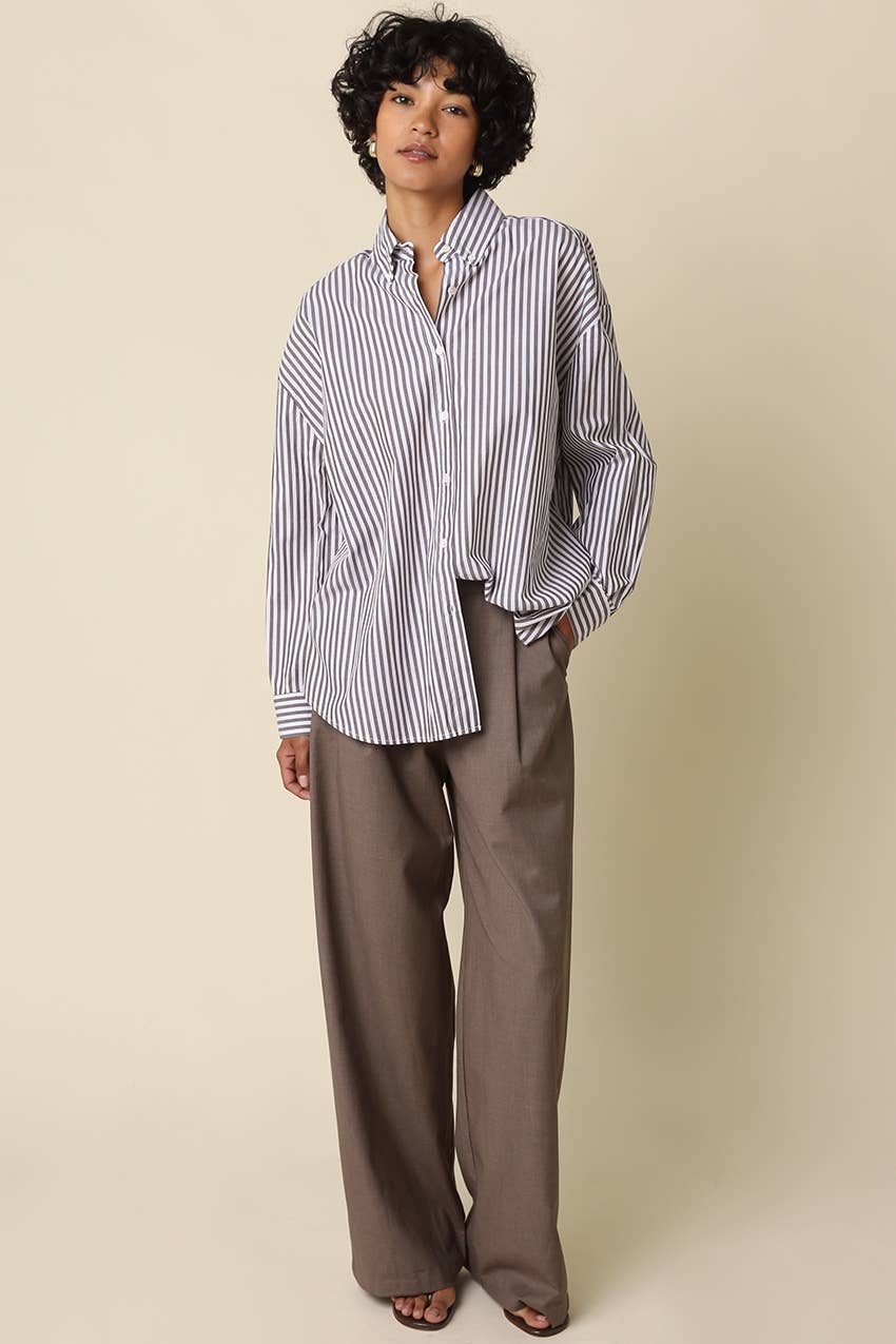 Ellie Stripe Oversized Shirt