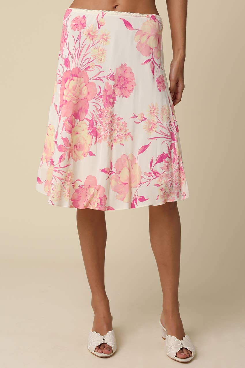 Rosavelle Blush Garden Midi Skirt