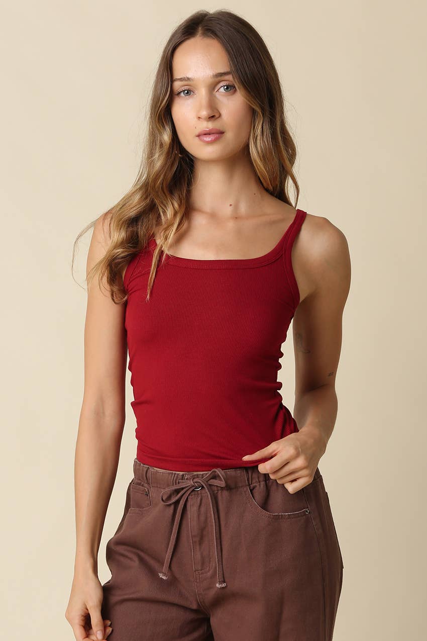 Amy Ribbed Tank Top
