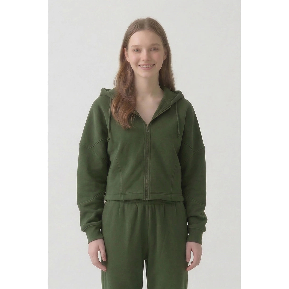 Georgia Cotton Shorty Zip-up