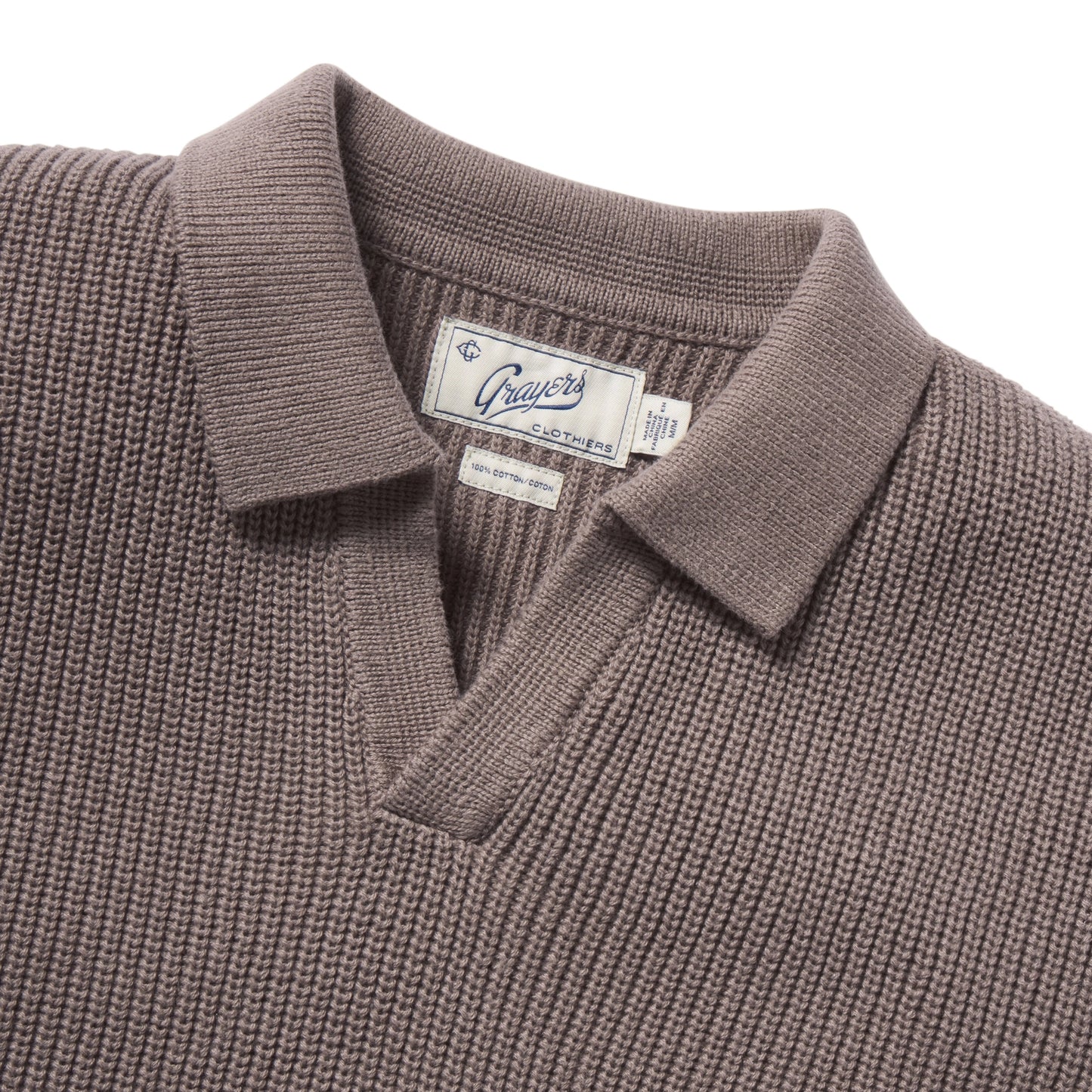 Grayers - Shaker Stitch Cotton Polo