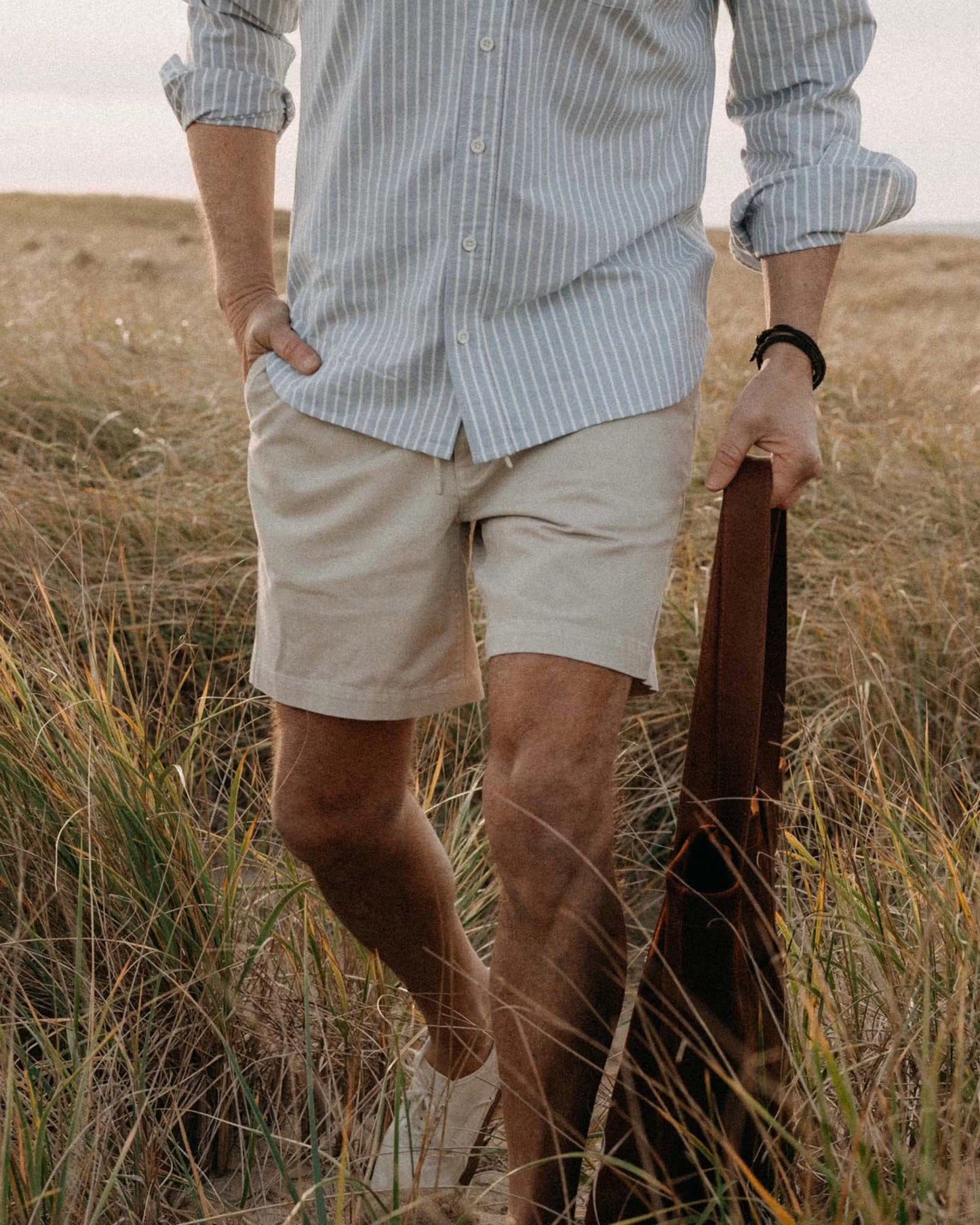 The Apré Short - Stone Aged Twill