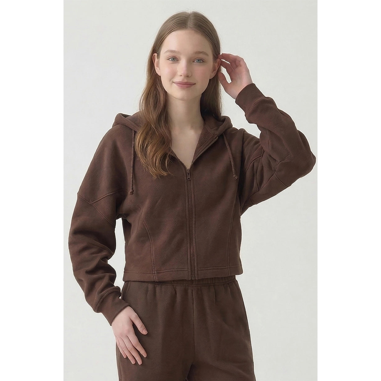 Georgia Cotton Shorty Zip-up