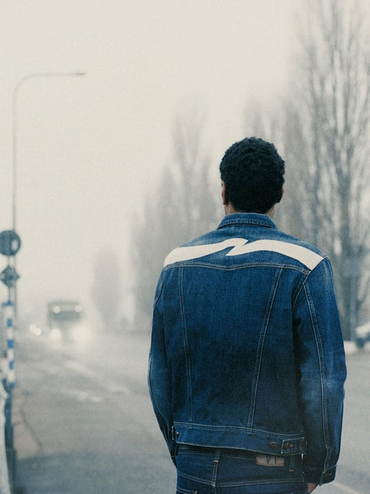Nudie Jeans — Conny Denim Jacket · Big Wave Blue